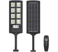 PONDON Luce a LED da parete con sensore di movimento, luce solare esterna con viti, eccellente illuminazione per cortile, giardino e telecomando incluso