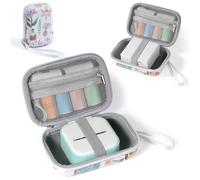 Ponek Custodia per stampante adesiva T02/M02X/Y02C, compatibile con stampanti termiche Phomemo M02/Memoking T02/Nelko PM230/Anycash/iDPRT/Cabaro Mini, custodia per carta adesiva portatile, solo