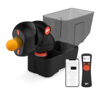 PONGBOT Robot da ping pong, macchina portatile da ping pong, controllo APP, 264 routine integrate, capacità di 150 palline, velocità di rotazione personalizzabili per allenamento e coaching da solo