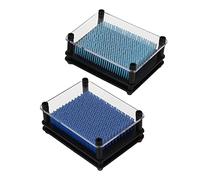 Pongnas 2 Pezzi di Giocattoli Colorati 3D Pin Art per Alleviare Lo Stress, Cornici per la Decorazione di Casa e Ufficio, Regali per età