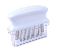 Pongnas 48 Batticarne per Carne e Manzo - Utensile da Professionale per un più Rapido Assorbimento e Intenerimento della Marinata (WHITE)