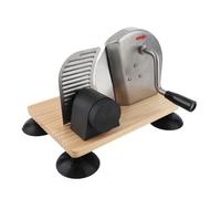 Pongnas Affettatrice per Pane Manuale Affettatrice per Pane con Potente Trasmissione a Ingranaggi e Spessore Regolabile 0-15 Mm per Uso Commerciale di Ristoranti di Panetteria