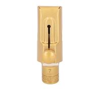 Pongnas B Flat Soprano Sassofono Bocchino di Bocchetto Sax Metallico Bocconcino Bb Soprano Bocchino Sassofono Bocchietto di Dimensioni in Ottone 7 con Stile Scivolo per Principianti e