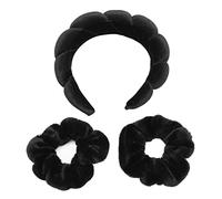 Pongnas Banda per Capelli e Braccialetti per Lavare il Viso Che Fissano la Fascia di Capelli in Poliestere Morbido per Tenere Saldamente i Capelli Quando Si Lavano il Viso o Si