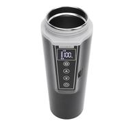 Pongnas Bollitore per Auto Elettriche, Bollitore per Auto da Viaggio con Pannello Touch 12V Tazza da Viaggio Riscaldata in Acqua Multipli Tazza di Camion da tè Regolabile per il Latte da tè Al caffè