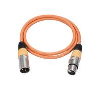 Pongnas Cavo, Cavo per Microfono XLR a 3 Pin con Design Cannon per la Trasmissione del Segnale di Apparecchiature (ORANGE)