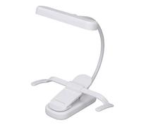 Pongnas Clip on Lamp, Music Stand Light Clip su Leggera Clip a LED Regolabile a 360 Gradi Sulla Lampada per Pianoforte per Foglio di Pianoforte Libro (WHITE)