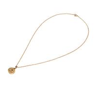 Pongnas Collana di San Benedetto, Collana con Medaglia Religiosa in Acciaio Inossidabile con in Rilievo Incisa, da Indossare e Regalare