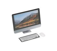 Pongnas Computer in Miniatura, Mini Accessori per le Box/Cover delle Bambole Mini Computer con Mouse 1:12 Set di Computer in Miniatura (Set di computer a tre pezzi)