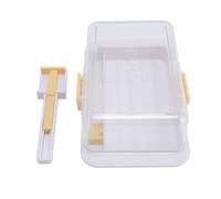 Pongnas Contenitore del Detentore per Piatti di Burro con Utensile da Taglio e Scalare il Sigillo Ermetico per la Cassa di Lavastoviglie Riutilizzabile Al Formaggio da 500 G