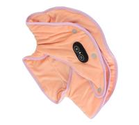 Pongnas Cuscino Riscaldante Elettrico per Collo e Spalle Fascia Massaggiante Riscaldata con 3 Impostazioni di Temperatura 3 modalità di Vibrazione per Alleviare il Dolore Al Collo, (Rosa arancio)