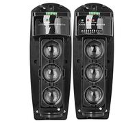 Pongnas di Sicurezza con Rilevatore di Allarme LED a Triplo Raggio con Lente di Precisione con Margine Ad Alta Potenza per Uso Esterno (Triplo raggio ABE-200)