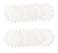 Pongnas Espositore per Unghie 18 Pezzi, Tavolozza Espositiva per Punte Rotonde per la Pratica della Nail Art, con Materiale Antirottura e Design Non Tossico, Adatto a Vari Colori di