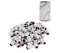 Pongnas Fasce Abrasive per Unghie Anelli Abrasivi per Manicure Professionali Strumenti per Salone di Bellezza per Salone di Bellezza (HQ-08 Bianco 120#)