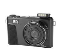 Pongnas Fotocamera Digitale 8K con Zoom Ottico 8x Messa a Fuoco Automatica Funzione di Pausa Time Lapse Rallentatore Connessione WiFi per Vlogging Fotografia Creazione di Contenuti