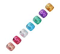 Pongnas Gioielli per Capelli, Accessori Dreadlock Colorati Dreadlocks Set di Perline Accessori per Trecce con Vari Colori 100pcs per Treccia per Capelli e Stile