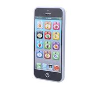 Pongnas Impara lo Spagnolo e Tascabile Discorso per i più Piccoli Che Imparano Giocattoli con la Luce Musicale Touch Screen Baby Apprendimento Inglese Mobilephone Giocattolo (BLACK)