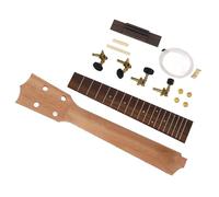 Pongnas Kit di Ricambio per Tastiera per Manico per Ukulele, Manopole per Corde per Manico, Set di Tastiera in Palissandro per Ukulele da 23 Pollici con Design Preforato Presa per