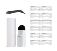 Pongnas Kit Timbro per Sopracciglia, Timbro per Sopracciglia Impermeabile e Resistente Al Sudore con Morbida Testa a Fungo, per Tutte le tonalità della Pelle, Trucco Facile Applicare e (1)