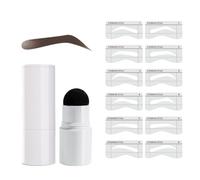 Pongnas Kit Timbro per Sopracciglia, Timbro per Sopracciglia Impermeabile e Resistente Al Sudore con Morbida Testa a Fungo, per Tutte le tonalità della Pelle, Trucco Facile Applicare e (2)