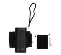 Pongnas Lampada per Unghie da Polso Lampada per Unghie in Gel Portatile Lampada Polimerizzante per Estensione Unghie 395nm 6W 3 Ingranaggi di Luminosità con Batteria da 3000mAh Autonomia (BLACK)