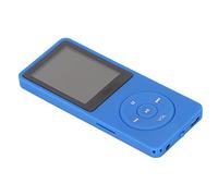 Pongnas Lettore MP3 Portatile Multifunzionale con Display da 0,8 Pollici e Supporto per Scheda di Memoria da 64 GB in Azzurro (blu scuro)