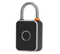 Pongnas Lucchetto per Impronte Digitali Intelligente, Indicatore LED Ricaricabile Resistente All'acqua e Alla Ruggine con capacità di 20 Impronte Digitali, per Cancello Dell'armadietto