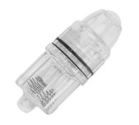 Pongnas Luce da Pesca a LED a Goccia Profonda - Luce Subacquea Alimentata a Batteria in Plastica Trasparente per Pesca alla Traina e d'Acqua Dolce (White)