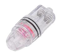 Pongnas Luce da Pesca a LED a Goccia Profonda - Luce Subacquea Alimentata a Batteria in Plastica Trasparente per Pesca alla Traina e d'Acqua Dolce (Rosso)