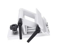 Pongnas Maschera per Affilare il Supporto di Ricambio Regolabile Poggia Smerigliatrice Banco per Affilatura Regolabile per Smerigliatrici e Levigatrici 6 Pollici e 8 Pollici con Base di (SILVER)