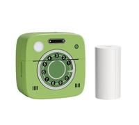 Pongnas Mini Stampante Tascabile Stampante Termica Istantanea Portatile Etichettatrice Macchina BT Connessione Wireless Compatibile con APP o IOS (con 1 rotolo di carta (57x26mm))