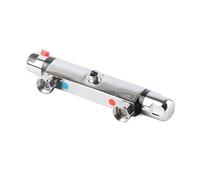 Pongnas Miscelatore Termostatico per Doccia Premium per un Controllo Uniforme dell'acqua Calda e del Freddo - Design in Ottone con -Scald (Ugello verso l'alto)