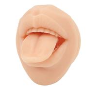 Pongnas Modello di Pratica del Piercing Alla Lingua in Silicone Simulazione 3D Modello di Bocca della Lingua Riutilizzabile Morbido e Flessibile per la Visualizzazione di Gioielli per