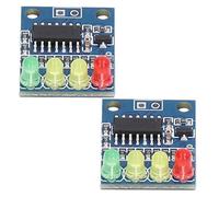 Pongnas Modulo Indicatore Batteria da 2 Pezzi 12V con Display a 4 LED per Test e Installazione Facili della capacità