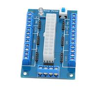 Pongnas Modulo Scheda di Alimentazione CC ATX Versatile da 24/20 Pin con Indicatori LED e Interruttore di Blocco per Progetti PC Personalizzati