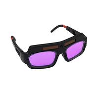 Pongnas Occhiali per Saldatura Oscuranti Automatici, Lenti per PC Antiriflesso e Antigraffio con Pannello Solare per Saldatura Ad Schermato con Gas Elettrico