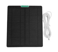 Pongnas Pannello Solare da 10 W 5 V per Telecamera di Sicurezza - ETFE Tipo C Compatibile con Telecamere da Esterno - Kit di Energia Solare Monocristallino Resistente Alle Intemperie per (WHITE)
