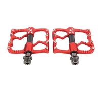 Pongnas Pedali per Mountain Bike da Strada con 3 Cuscinetti Sigillati - Pedali con Piattaforma Piatta in Lega di Alluminio Leggera e Fibra di Carbonio con Chiodi Antiscivolo per Trail Gravel e