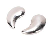 Pongnas per Occhi in Acciaio Inossidabile 304, Cuscinetti per Occhi Infrangibili a Forma di Luna per Impacchi Caldi e con Gel Rinfrescante, Impacco di Ghiaccio Riutilizzabile