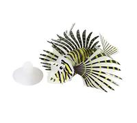 Pongnas Pesce Finto, a 4 Colori per Decorazioni per Acquario Pesce in Plastica con Materiale Silicone Morbido Che Brilla di Notte per Pesce Lattina per Acquario (BLACK)