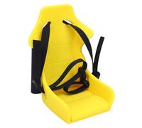 Pongnas Portabici Anteriore per Bambole per Bambini - Bici per Bambole Pieghevole in Plastica Compatibile con Bici Pieghevoli e da 12-18 Pollici - Accessorio per Giochi Fantasiosi all'Aperto (YELLOW)