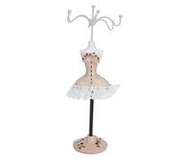 Pongnas Posura del Display per Gioielli, Supporto per Staffa Porta di Gioielli Paperino Polyresin Polyresin Porta Bambola Orecchini per Il Display di con Staffa Rotabile (Champagne Color No. 3)