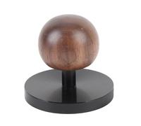 Pongnas Pressino caffè Professionale a Base Piatta da 58 Mm - Lega di Alluminio Anodizzato con Manico Sferico in Legno di Noce Pressatura Uniforme e un'estrazione Ottimale del Sapore (51MM)