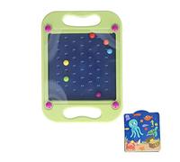Pongnas Puzzle Educativo da Tavolo con Perline di Plastica per Bambini - Labirinto Portatile in Equilibrio in Verde (Balance Ball-Verde)