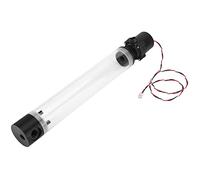 Pongnas Raffreddamento Acrilico Fai-da-te con Pompa da 19 W e Ingresso/uscita Filettatura G1/4, Cilindro da 110 Mm per la Configurazione del Computer (300 mm)