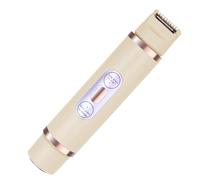 Pongnas Rasoio Elettrico per il Corpo per Donna Uomo, Doppia Testa, Ricaricabile Tramite USB, per Labbra, Ascelle, Gambe, Aree Private (Caffè)