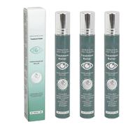 Pongnas Rullo Massaggiante per Miglioramento della Vista Rullo per Chiarezza degli Occhi 3 Pezzi Rullo per Occhi Organico per Alleviare la Secchezza e L'affaticamento con Siero 8 Ml