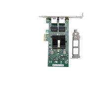 Pongnas Scheda Ethernet, Schede di Networking per Computer Interno PCI E Desktop Adattatore di Rete a Doppia Porta per 82576-T2 Gigabit 1000Mbps Server LED NIC