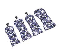 Pongnas Set Completo di Copritesta per Mazze in PU Blu Mimetico Mimetico per Completo: Piccolo, 2 Medio, Grande