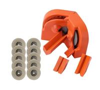 Pongnas Set di Affilatrici per Punte da Trapano Ad Alta Precisione - Dischi Abrasivi da 10 Pezzi con 3 Strumenti Ausiliari per l'utilizzo di Trapani Elettrici (ORANGE)